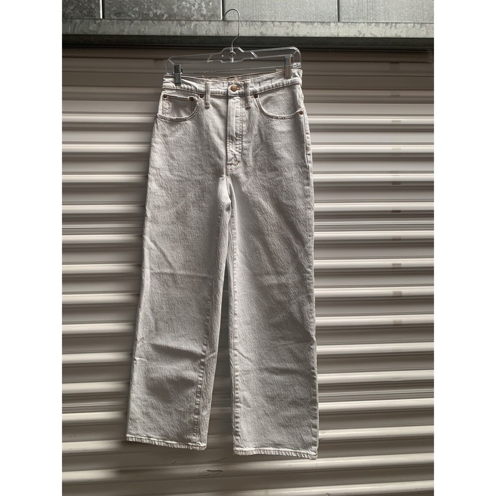 NWT MADEWELL The Perfect Vintage Wide-Leg Crop Jean Women's Size 27 Light Wash